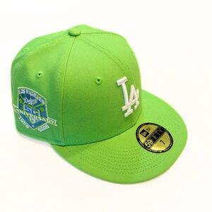 LA Dodgers 50th Anniversary 59Fifty New Era Green Cap Fitted Size 7